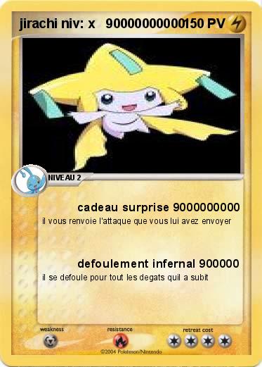 Pokemon jirachi niv: x   90000000000