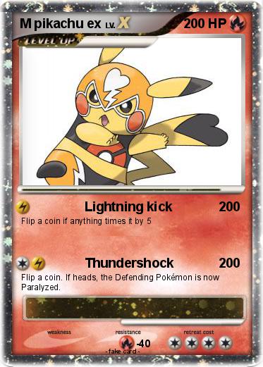 Pokemon M pikachu ex