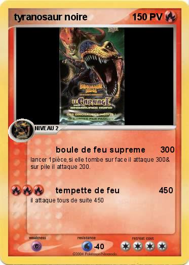 Pokemon tyranosaur noire