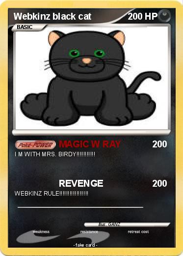 Pokemon Webkinz black cat