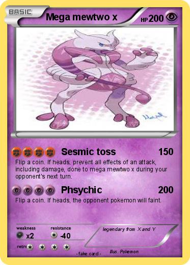 Pokemon Mega mewtwo x