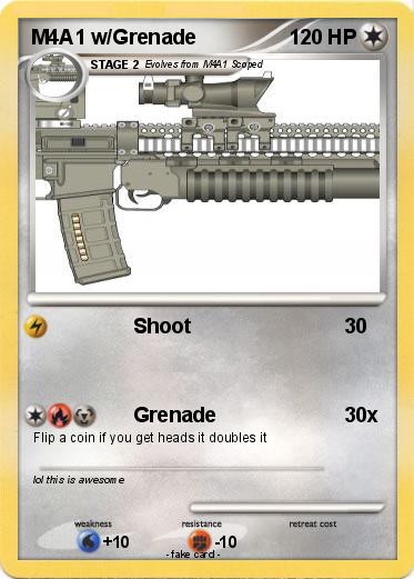 Pokemon M4A1 w/Grenade