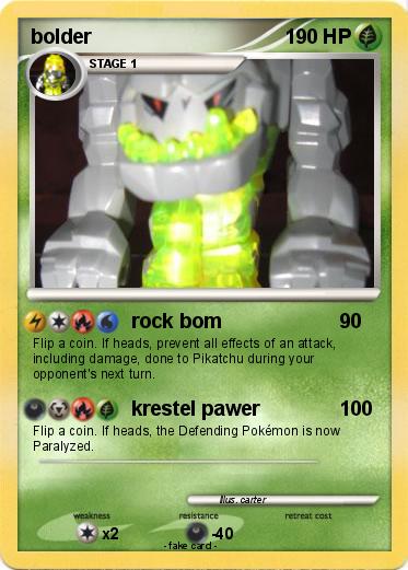 Pokemon bolder