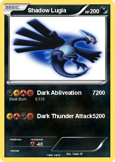 Pokemon Shadow Lugia