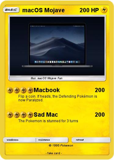 Pokemon macOS Mojave