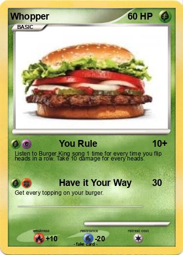 Pokemon Whopper