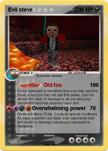 Pokemon Evil steve