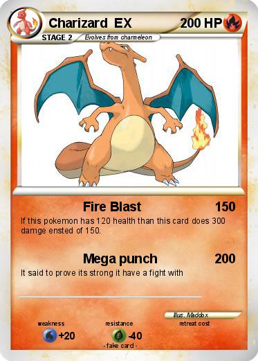 Pokemon Charizard  EX
