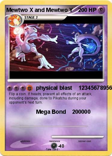 Pokemon Mewtwo X and Mewtwo Y