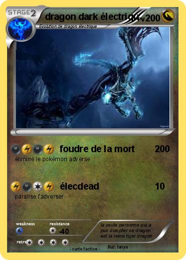 Pokemon dragon dark électriqu