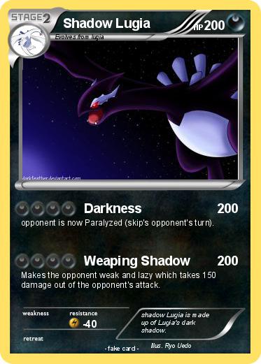 Pokemon Shadow Lugia