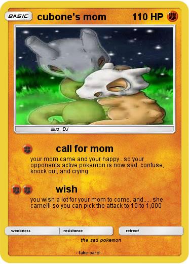 Pokemon cubone's mom