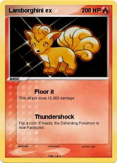 Pokemon Lamborghini ex