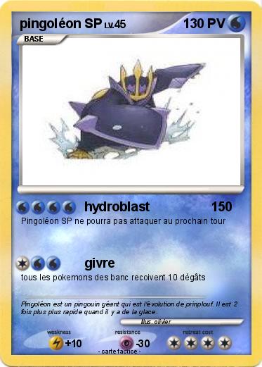 Pokemon pingoléon SP