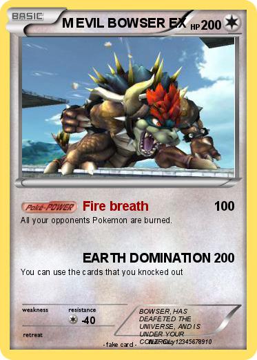 Pokemon M EVIL BOWSER EX
