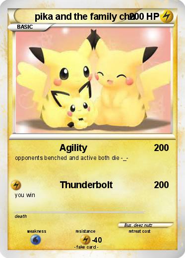 Pokemon pika and the family chu