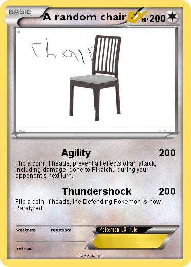 Pokemon A random chair