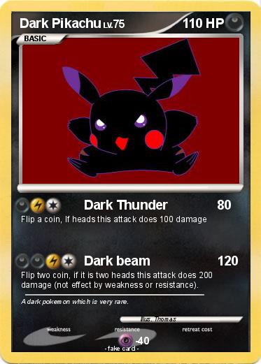 Pokemon Dark Pikachu