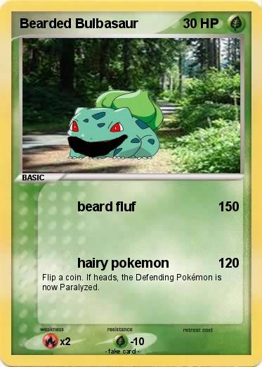 Pokemon Bearded Bulbasaur