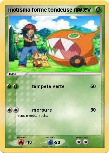 Pokemon motisma forme tondeuse niv x