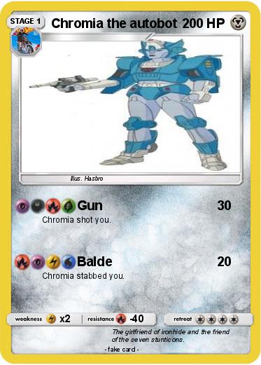 Pokemon Chromia the autobot