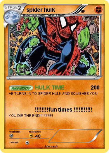 Pokemon spider hulk