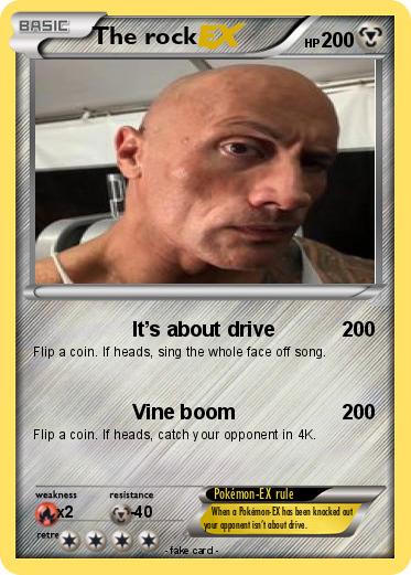 Pokemon The rock