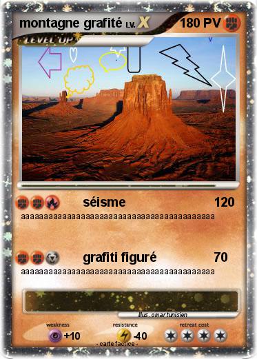 Pokemon montagne grafité