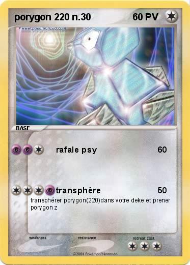 Pokemon porygon 220 n.30
