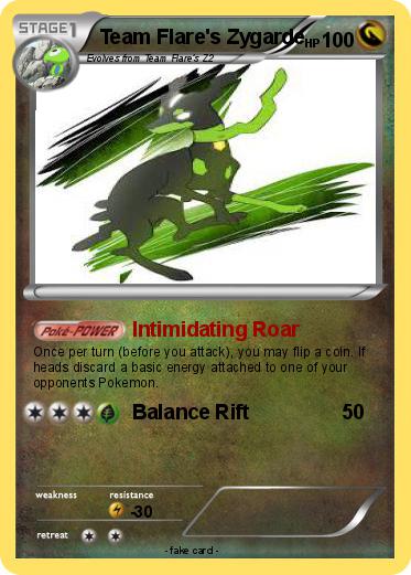 Pokemon Team Flare's Zygarde
