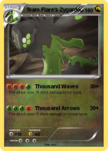 Pokemon Team Flare's Zygarde