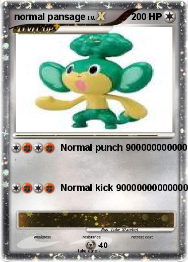 Pokemon normal pansage