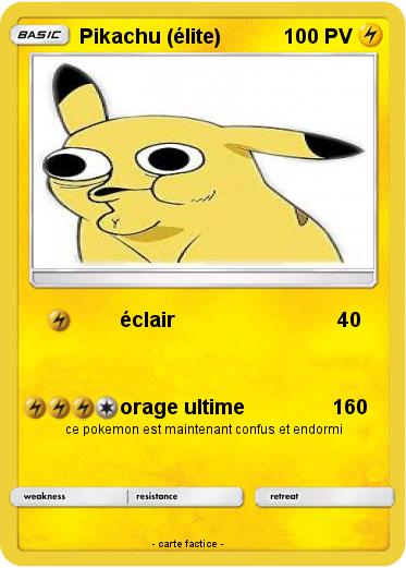 Pokemon Pikachu (élite)
