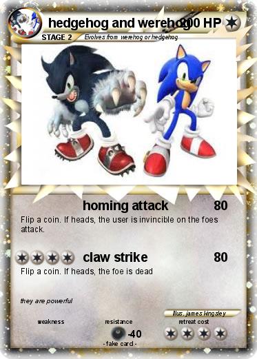 Pokemon hedgehog and werehog