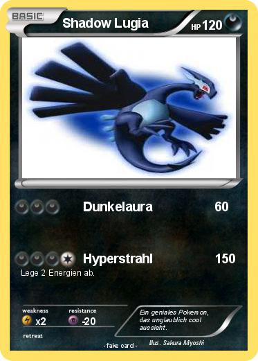 Pokemon Shadow Lugia