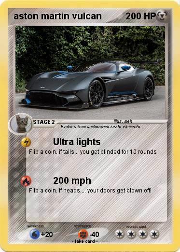 Pokemon aston martin vulcan