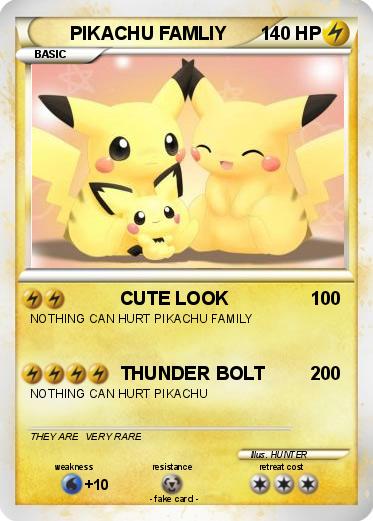 Pokemon PIKACHU FAMLIY