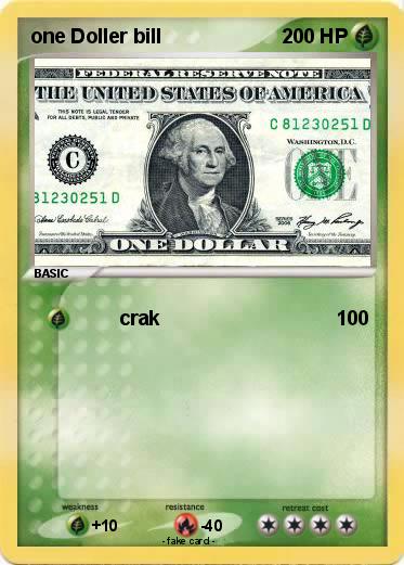 Pokemon one Doller bill