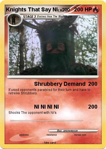 Pokemon Knights That Say NI