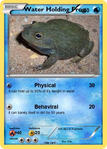 Pokemon Water Holding Frog