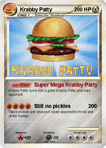 Pokemon Krabby Patty