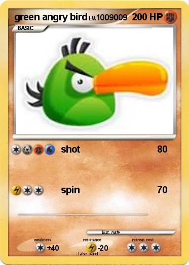 Pokemon green angry bird