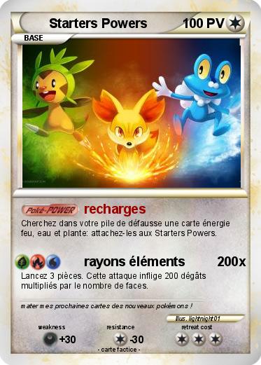 Pokemon Starters Powers