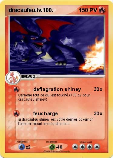Pokemon dracaufeu.lv.100.