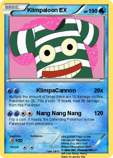 Pokemon Klimpaloon EX
