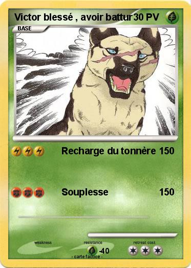 Pokemon Victor blessé , avoir battur
