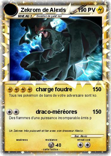 Pokemon Zekrom de Alexis