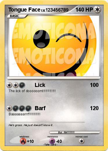 Pokemon Tongue Face