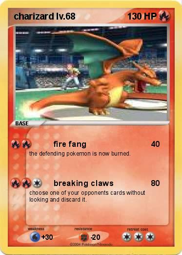 Pokemon charizard lv.68