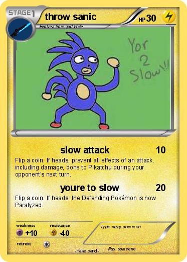 Pokemon throw sanic